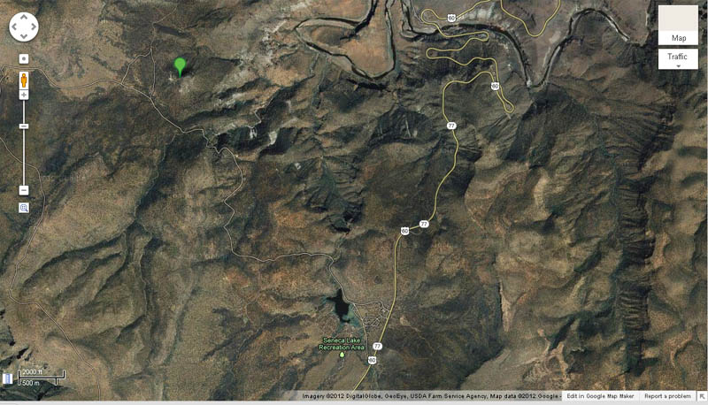 Map of the Phillips Mine Location